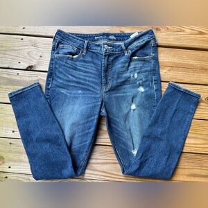 Old Navy High Rise Rockstar Super Skinny Distressed Jeans - Womens size 12